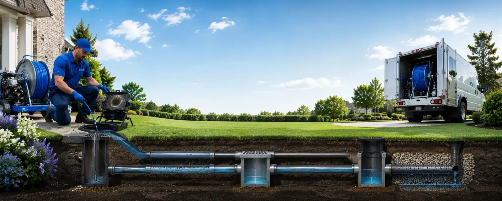 Outdoor drain cleaning information for Bradgate, IA